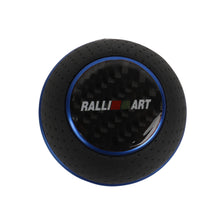 Load image into Gallery viewer, Brand New Universal Leather Ralliart Blue &amp; Black Ball Manual Car Gear Shift Knob MT Manual Shifter M8 M10 M12