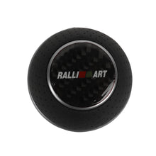 Load image into Gallery viewer, Brand New Universal Leather Ralliart Silver &amp; Black Ball Manual Car Gear Shift Knob MT Manual Shifter M8 M10 M12