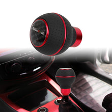 Load image into Gallery viewer, Brand New Universal Leather Ralliart Red &amp; Black Ball Manual Car Gear Shift Knob MT Manual Shifter M8 M10 M12