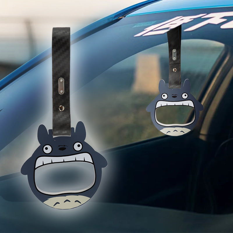 Brand New Anime Totoro JDM TSURIKAWA Ring Subway Train Bus Handle Carbon Fiber Strap Charm Drift