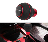 Brand New Universal Bride Carbon Fiber Red & Black Ball Manual Gear Shift Knob Lever Shifter