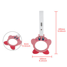 Load image into Gallery viewer, Brand New Anime Kirby JDM TSURIKAWA Ring Subway Train Bus Handle White Strap Charm Drift