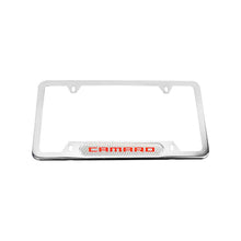 Load image into Gallery viewer, Brand New Universal 2PCS Camaro Chrome Metal License Plate Frame