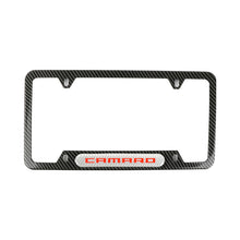 Load image into Gallery viewer, Brand New Universal 1PCS Camaro Carbon Fiber Look Metal License Plate Frame