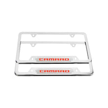 Load image into Gallery viewer, Brand New Universal 2PCS Camaro Chrome Metal License Plate Frame