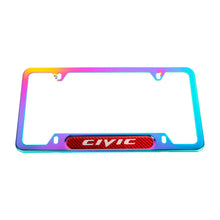 Load image into Gallery viewer, Brand New Universal 1PCS Honda Civic Neo Chrome Metal License Plate Frame