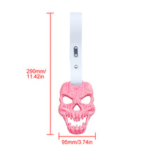 Load image into Gallery viewer, Brand New Skull Head Pink JDM TSURIKAWA Ring Subway Train Bus Handle White Strap Charm Drift