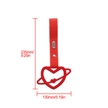 Load image into Gallery viewer, Brand New Space Heart Red JDM TSURIKAWA Ring Subway Train Bus Handle Red Strap Charm Drift