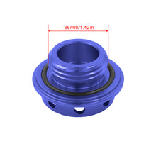 Load image into Gallery viewer, Brand New JDM Blue Aluminum Engine Oil Fuel Filler Cap Billet For Toyota