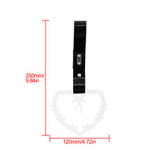 Load image into Gallery viewer, Brand New Barbed Wire Heart White JDM TSURIKAWA Ring Subway Train Bus Handle Black Strap Charm Drift