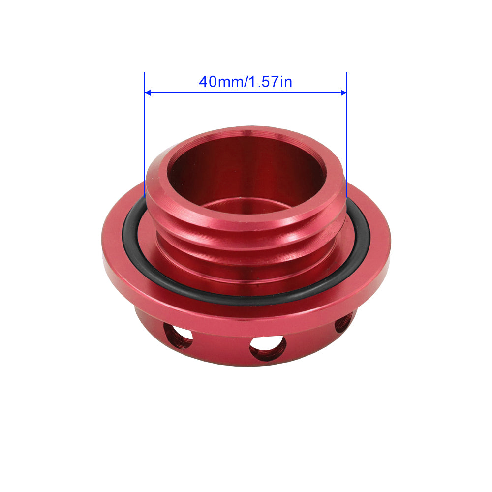 Brand New JDM Red Aluminum Engine Oil Fuel Filler Cap Billet For Subaru