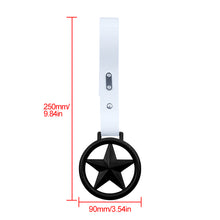 Load image into Gallery viewer, Brand New Round Star Black JDM TSURIKAWA Ring Subway Train Bus Handle White Strap Charm Drift