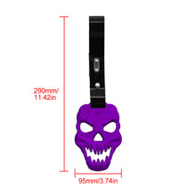 Load image into Gallery viewer, Brand New Skull Head Purple JDM TSURIKAWA Ring Subway Train Bus Handle Black Strap Charm Drift