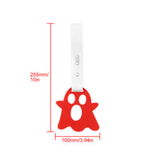 Load image into Gallery viewer, Brand New Ghost Shaped Red JDM TSURIKAWA Ring Subway Train Bus Handle White Strap Charm Drift