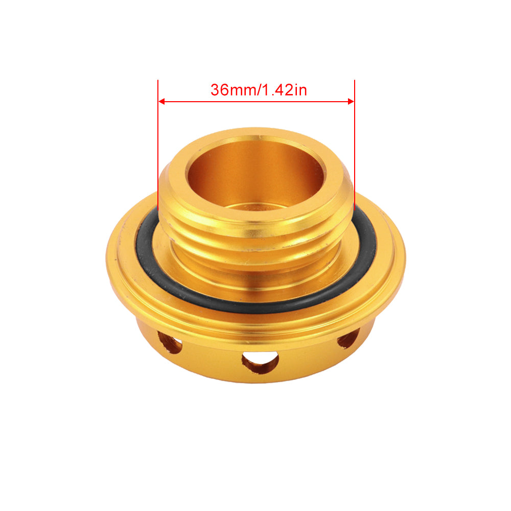 Brand New JDM Gold Aluminum Engine Oil Fuel Filler Cap Billet For Toyota