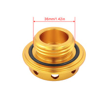 Load image into Gallery viewer, Brand New JDM Gold Aluminum Engine Oil Fuel Filler Cap Billet For Toyota