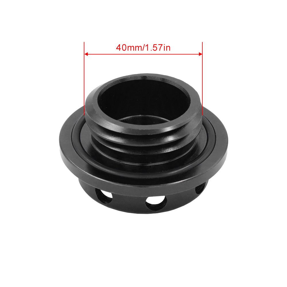 Brand New JDM Black Aluminum Engine Oil Fuel Filler Cap Billet For Subaru