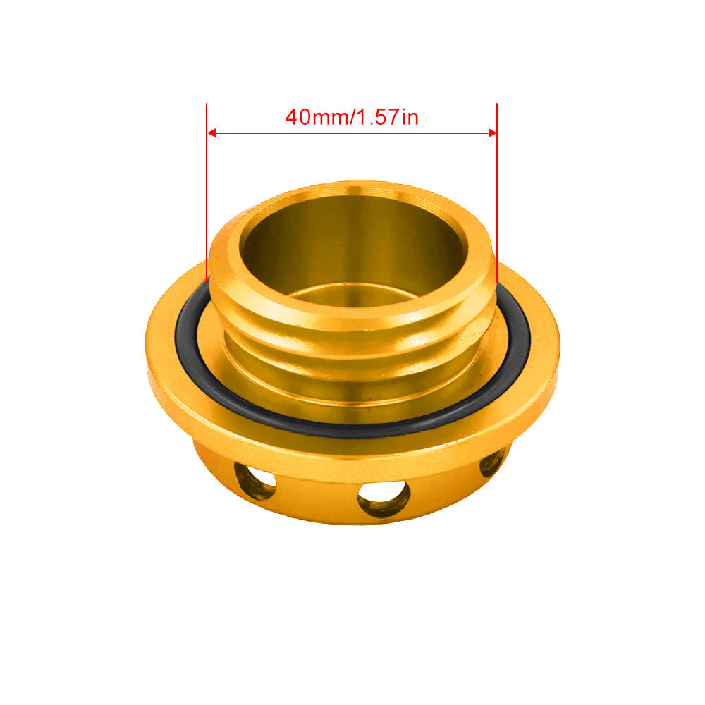 Brand New JDM Gold Aluminum Engine Oil Fuel Filler Cap Billet For Subaru