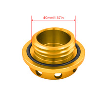 Load image into Gallery viewer, Brand New JDM Gold Aluminum Engine Oil Fuel Filler Cap Billet For Subaru