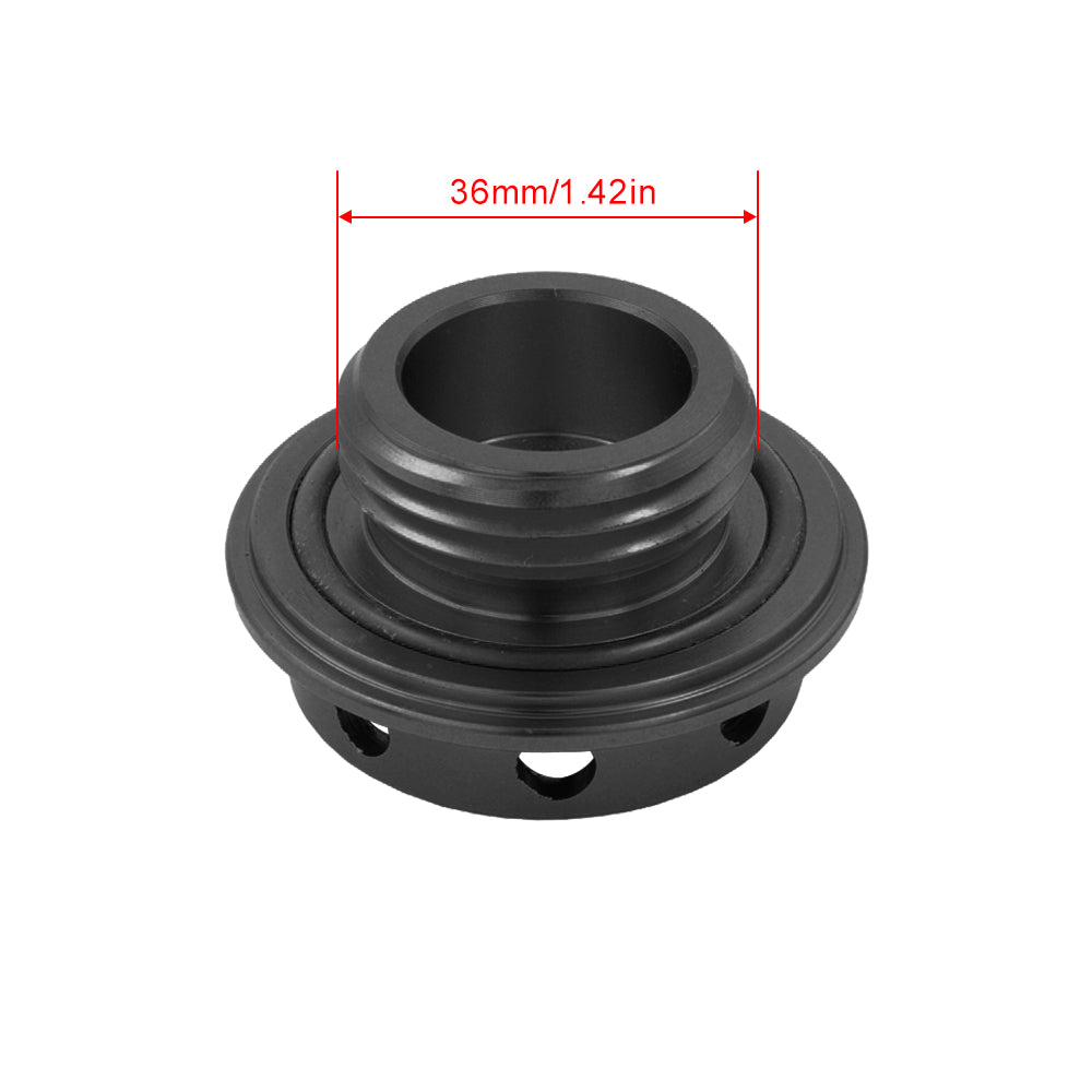 Brand New JDM Black Aluminum Engine Oil Fuel Filler Cap Billet For Toyota