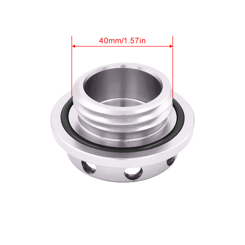 Brand New JDM Silver Aluminum Engine Oil Fuel Filler Cap Billet For Toyota