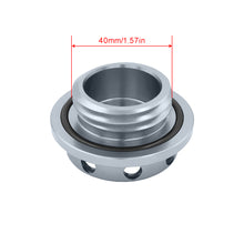 Load image into Gallery viewer, Brand New JDM Gunmtal Aluminum Engine Oil Fuel Filler Cap Billet For Subaru