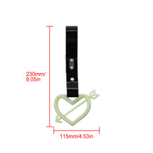 Load image into Gallery viewer, Brand New Arrow Heart Love Glow in Dark Green JDM TSURIKAWA Ring Subway Train Bus Handle Black Strap Charm Drift