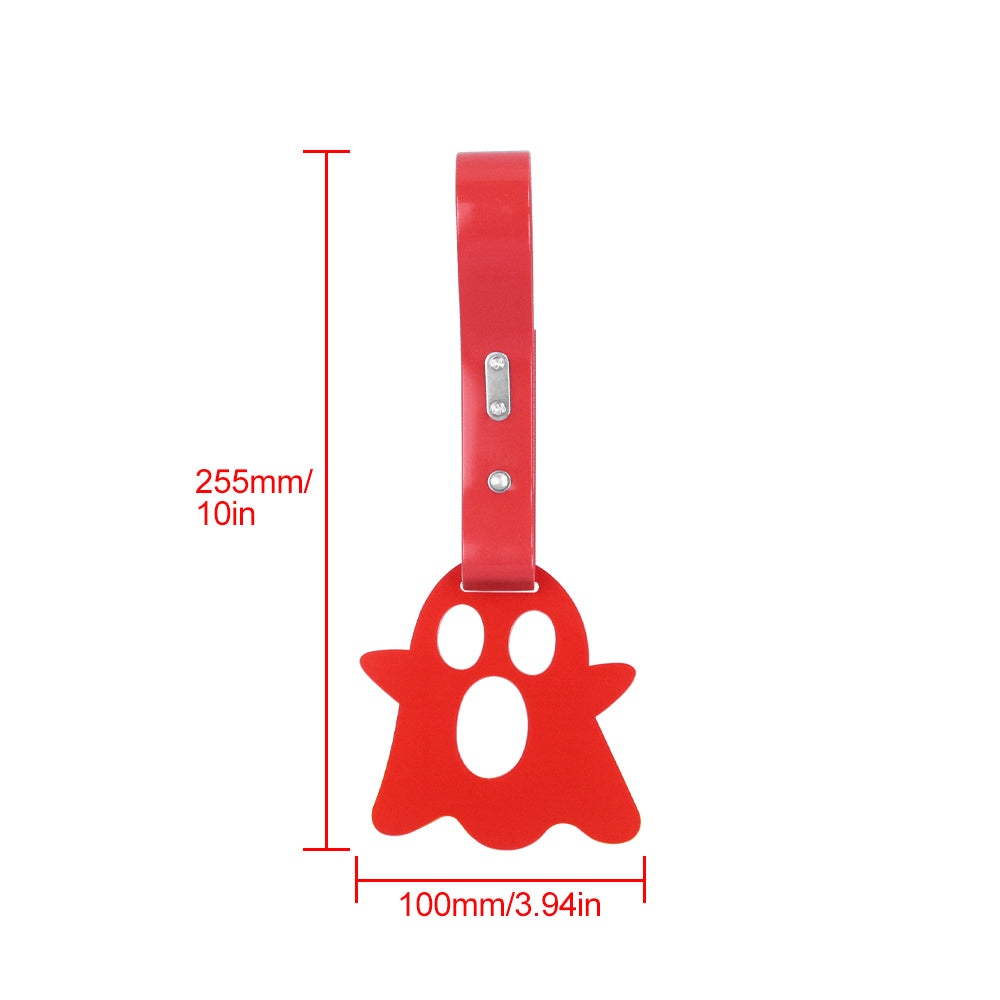 Brand New Ghost Shaped Red JDM TSURIKAWA Ring Subway Train Bus Handle Red Strap Charm Drift