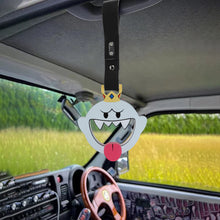 Load image into Gallery viewer, Brand New Anime KING BOO JDM TSURIKAWA Ring Subway Train Bus Handle Black Strap Charm Drift