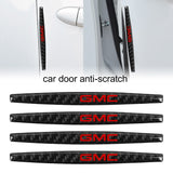 Brand New 4PCS GMC Real Carbon Fiber Anti Scratch Badge Car Door Handle Cover Trim