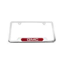 Load image into Gallery viewer, Brand New Universal 2PCS GMC Chrome Metal License Plate Frame