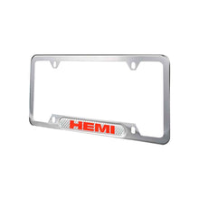 Load image into Gallery viewer, Brand New Universal 1PCS HEMI Chrome Metal License Plate Frame