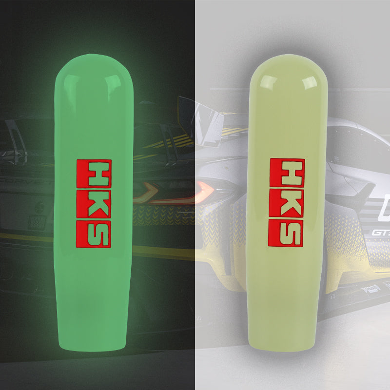 Brand New 15CM HKS Universal Glow In the Dark Green Manual Long Stick Shift Knob M8 M10 M12 Adapter