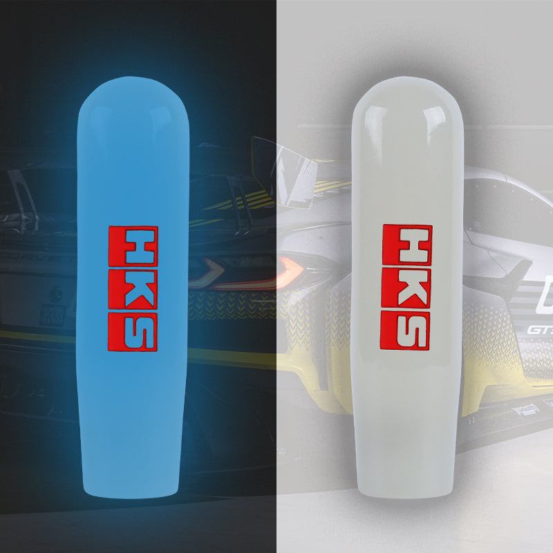 Brand New 15CM HKS Glow in the Dark Blue Manual Car Gear Long Stick Shift Knob Shifter M8 M10 M12