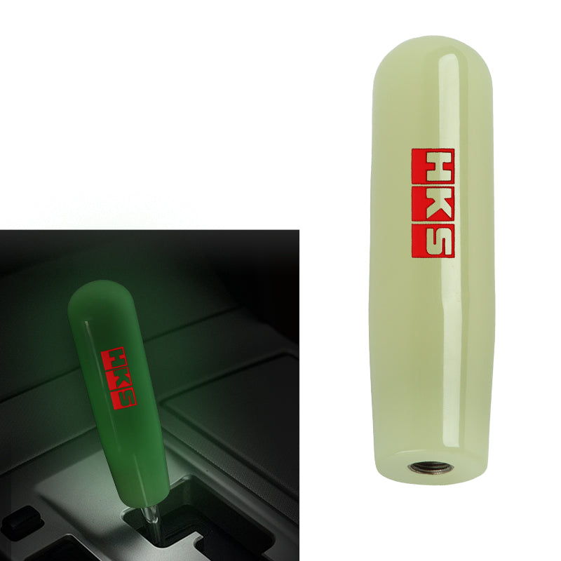 Brand New 15CM HKS Universal Glow In the Dark Green Manual Long Stick Shift Knob M8 M10 M12 Adapter