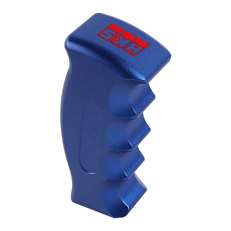 Brand New HKS Universal Blue Aluminum Slotted Pistol Grip Handle Manual Gear Shift Knob Shifter M8 M10 M12