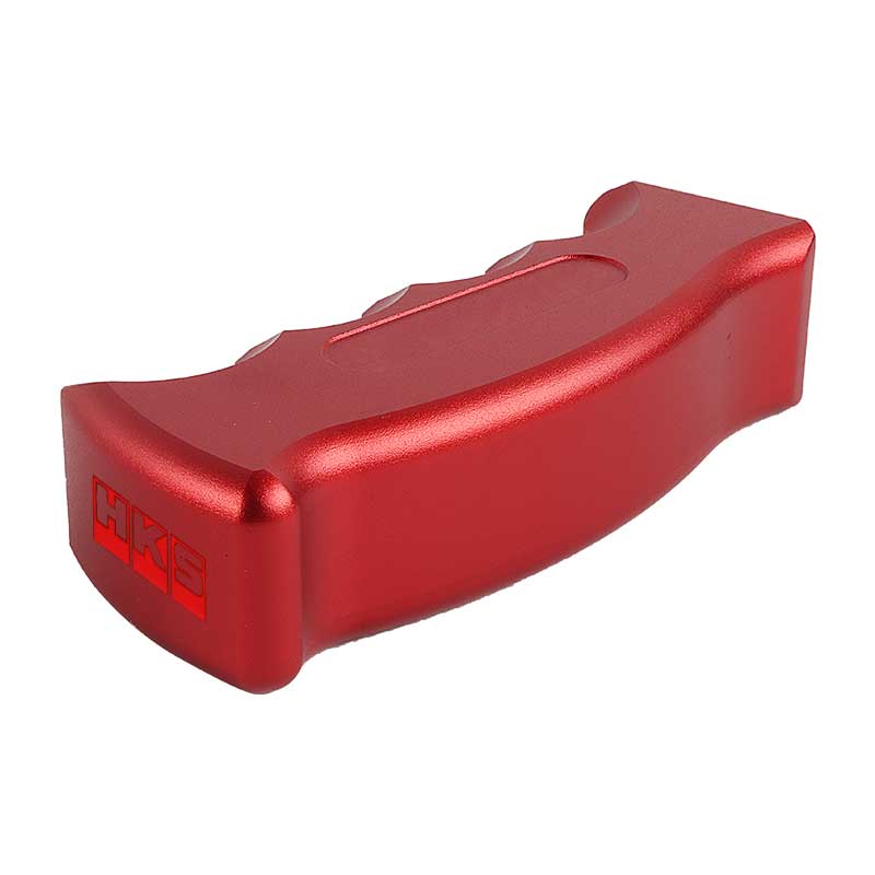 Brand New HKS Universal Red Aluminum Slotted Pistol Grip Handle Manual Gear Shift Knob Shifter M8 M10 M12