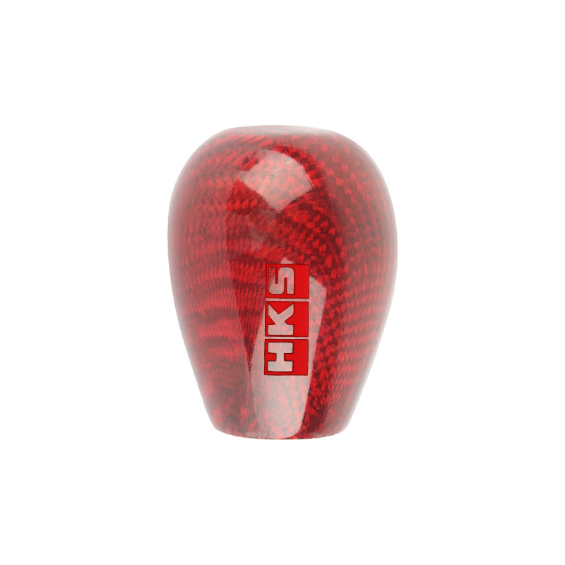 Brand New Universal HKS Red Real Carbon Fiber Manual Gear Stick Shift Knob Shifter M8 M10 M12