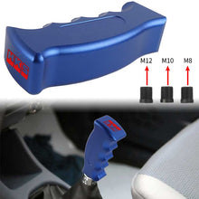 Load image into Gallery viewer, Brand New HKS Universal Blue Aluminum Slotted Pistol Grip Handle Manual Gear Shift Knob Shifter M8 M10 M12