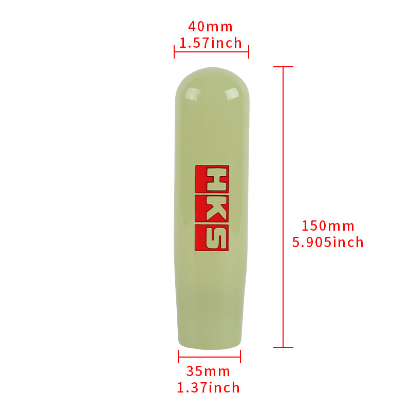 Brand New 15CM HKS Universal Glow In the Dark Green Manual Long Stick Shift Knob M8 M10 M12 Adapter