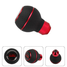 Load image into Gallery viewer, Brand New Universal Leather HKS Red &amp; Black Ball Manual Car Gear Shift Knob MT Manual Shifter M8 M10 M12