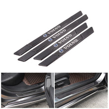 Load image into Gallery viewer, Brand New 4PCS Universal Volvo Real Carbon Fiber Black Car Door Scuff Sill Cover Panel Step Protector