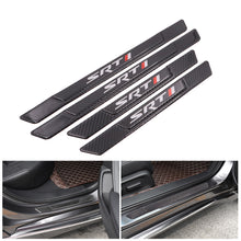 Load image into Gallery viewer, Brand New 4PCS Universal SRT Real Carbon Fiber Black Car Door Scuff Sill Cover Panel Step Protector