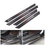 Brand New 4PCS Universal Lexus Real Carbon Fiber Black Car Door Scuff Sill Cover Panel Step Protector