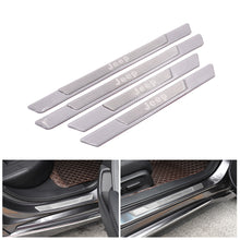 Load image into Gallery viewer, Brand New 4PCS Universal Jeep Real Carbon Fiber Silver Car Door Scuff Sill Cover Panel Step Protector