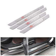 Load image into Gallery viewer, Brand New 4PCS Universal Lexus Real Carbon Fiber Silver Car Door Scuff Sill Cover Panel Step Protector