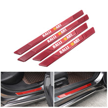 Load image into Gallery viewer, Brand New 4PCS Universal Ralliart Real Carbon Fiber Red Car Door Scuff Sill Cover Panel Step Protector