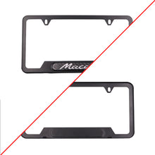 Load image into Gallery viewer, Brand New Universal 2PCS Porsche Macan Black Metal License Plate Frame