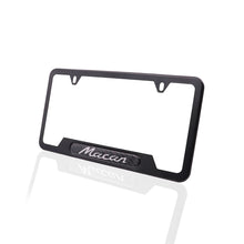 Load image into Gallery viewer, Brand New Universal 2PCS Porsche Macan Black Metal License Plate Frame