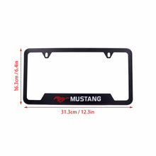 Load image into Gallery viewer, Brand New Universal 1PCS Ford Mustang Metal Black License Plate Frame